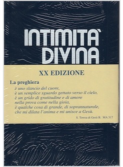 INTIMITA' DIVINA XX EDIZIONE