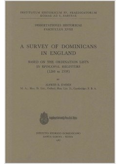 SURVEY OF DOMINICANS IN ENGLAND (A)