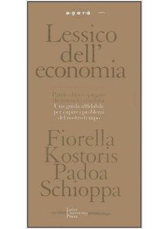 LESSICO DELL'ECONOMIA (COF 3 VOLL.)