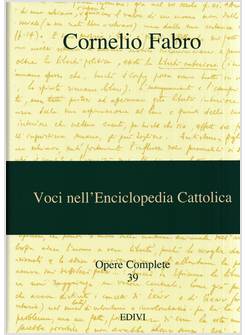VOCI NELL'ENCICLOPEDIA CATTOLICA