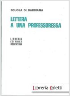 LETTERA A UNA PROFESSORESSA