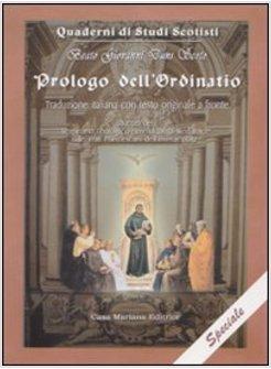 PROLOGO DELL'ORDINATIO