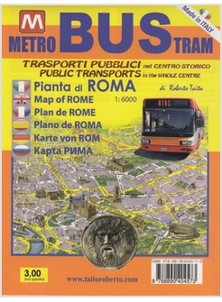 PIANTA DI ROMA METRO BUS TRAM TRASPORTI PUBBLICI NEL CENTRO STORICO