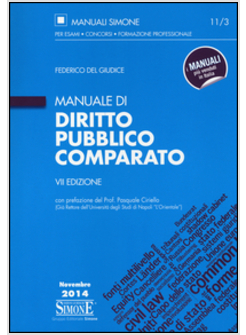 MANUALE DI DIRITTO PUBBLICO COMPARATO. VII EDIZIONE. 