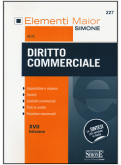 DIRITTO COMMERCIALE XVII ED.