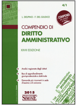 COMPENDIO DI DIRITTO AMMINISTRATIVO