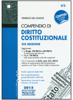 COMPENDIO DI DIRITTO COSTITUZIONALE
