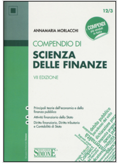 COMPENDIO DI SCIENZA DELLE FINANZE