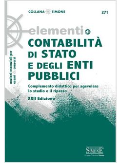 ELEMENTI DI CONTABILITA' DI STATO E DEGLI ENTI PUBBLICI