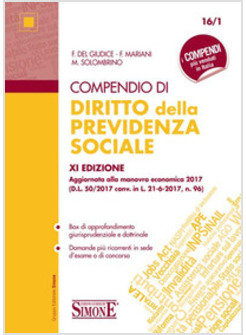 COMPENDIO DI DIRITTO DELLA PREVIDENZA SOCIALE