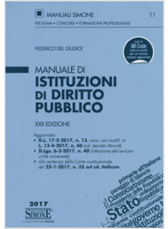 MANUALE DI ISTITUZIONI DI DIRITTO PUBBLICO