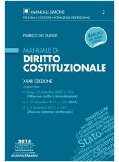 MANUALE DI DIRITTO COSTITUZIONALE