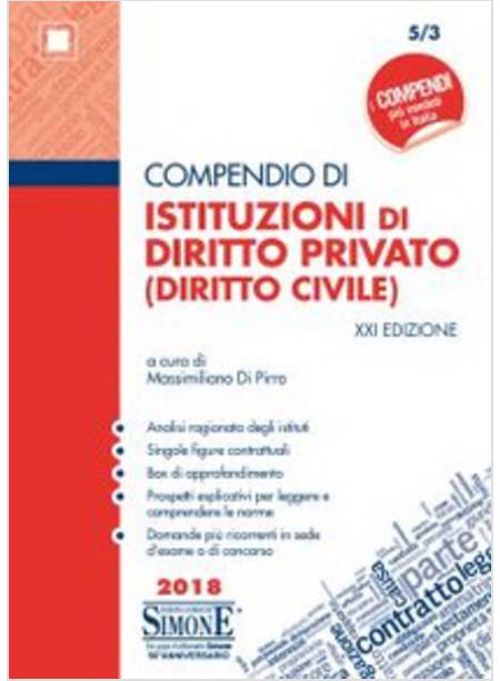 COMPENDIO DI ISTITUZIONI DI DIRITTO PRIVATO (DIRITTO CIVILE)