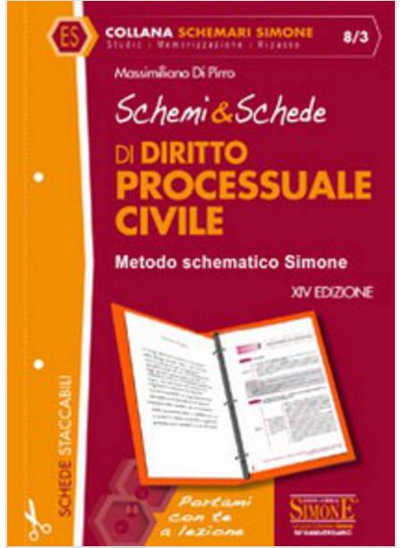 SCHEMI & SCHEDE DI DIRITTO PROCESSUALE CIVILE