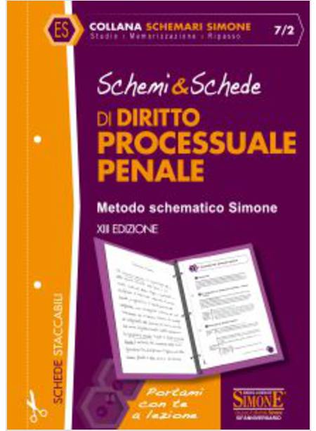 SCHEMI & SCHEDE DI DIRITTO PROCESSUALE PENALE