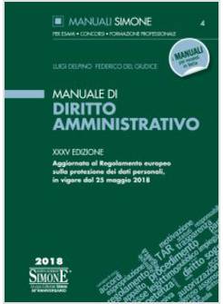 MANUALE DI DIRITTO AMMINISTRATIVO XXXV EDIZIONE