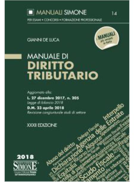 MANUALE DI DIRITTO TRIBUTARIO XXXII EDIZIONE