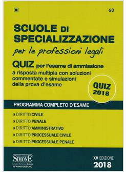 SCUOLE DI SPECIALIZZAZIONE PER LE PROFESSIONI LEGALI