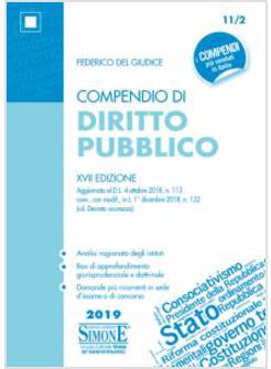 COMPENDIO DI DIRITTO PUBBLICO XVII EDIZIONE