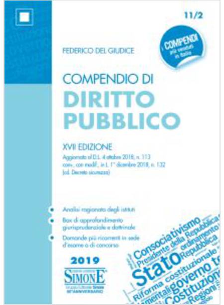 COMPENDIO DI DIRITTO PUBBLICO XVII EDIZIONE