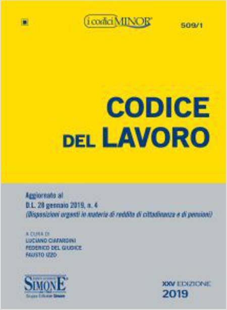 CODICE DEL LAVORO MINOR 