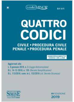 QUATTRO CODICI. EDIZ. MINOR. CON CONTENUTO DIGITALE PER ACCESSO ON LINE