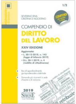 COMPENDIO DI DIRITTO DEL LAVORO