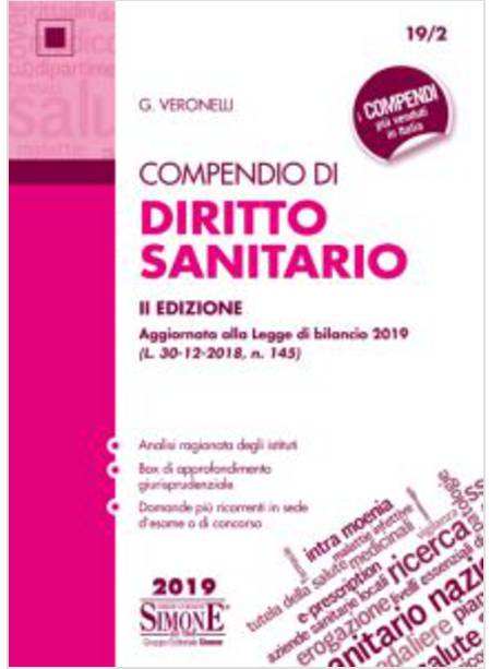 COMPENDIO DI DIRITTO SANITARIO 2019