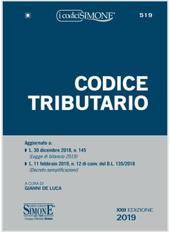 CODICE TRIBUTARIO 2019