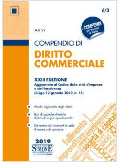 COMPENDIO DI DIRITTO COMMERCIALE XXIII EDIZIONE