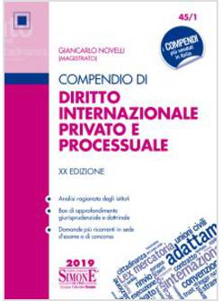 COMPENDIO DI DIRITTO INTERNAZIONALE PRIVATO E PROCESSUALE