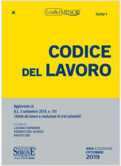 CODICE DEL LAVORO XXVI EDIZIONE OTTOBRE 2019