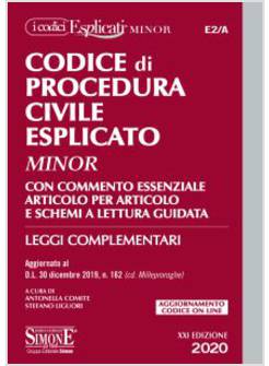 CODICE DI PROCEDURA CIVILE ESPLICATO MINOR. CON COMMENTO ESSENZIALE