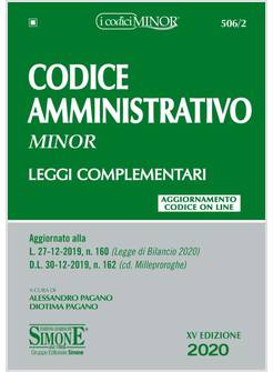 CODICE AMMINISTRATIVO. LEGGI COMPLEMENTARI. EDIZ. MINOR