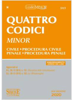 QUATTRO CODICI. EDIZ. MINOR. CON AGGIORNAMENTO ONLINE