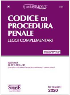 CODICE DI PROCEDURA PENALE. LEGGI COMPLEMENTARI. CON AGGIORNAMENTO ONLINE