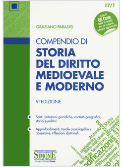 COMPENDIO DI STORIA DEL DIRITTO MEDIEVALE E MODERNO. CON CONTENUTO DIGITALE PER 