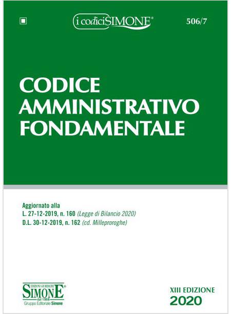 CODICE AMMINISTRATIVO FONDAMENTALE