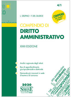 COMPENDIO DI DIRITTO AMMINISTRATIVO  XXXII EDIZIONE