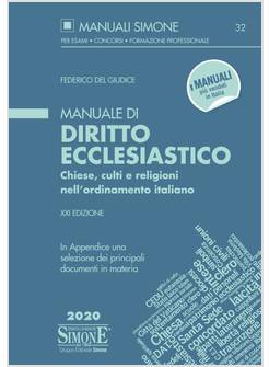 MANUALE DI DIRITTO ECCLESIASTICO XXI ED.