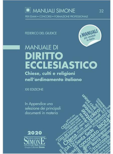 MANUALE DI DIRITTO ECCLESIASTICO XXI ED.