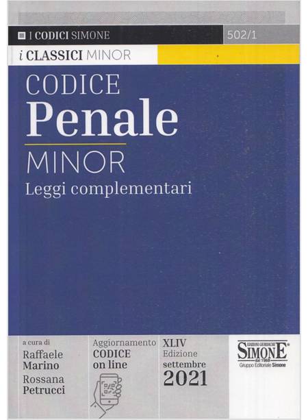 CODICE PENALE MINOR LEGGI COMPLEMENTARI