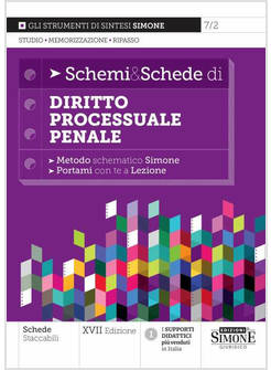 SCHEMI & SCHEDE DI DIRITTO PROCESSUALE PENALE