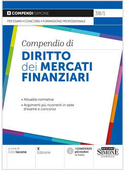 COMPENDIO DI DIRITTO DEI MERCATI FINANZIARI