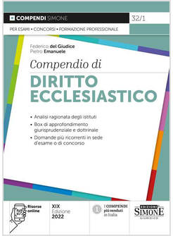 COMPENDIO DI DIRITTO ECCLESIASTICO CON ESPANSIONE ONLINE