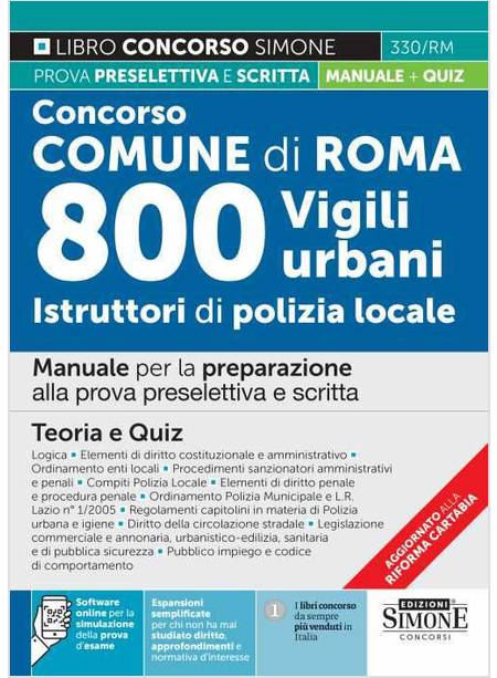 800 VIGILI URBANI COMUNE ROMA