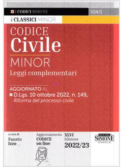 CODICE CIVILE MINOR