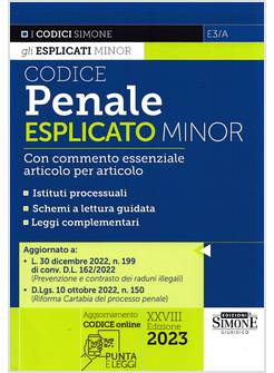 CODICE PENALE ESPLICATO MINOR