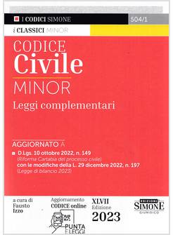 CODICE CIVILE MINOR 2023