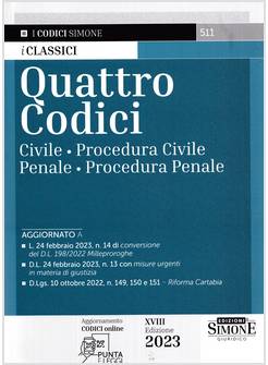 QUATTRO CODICI 2023 